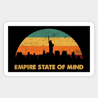 Vintage Retro Empire State Of Mind - New York City Sticker